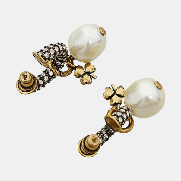J'adior Metal Gold Earrings