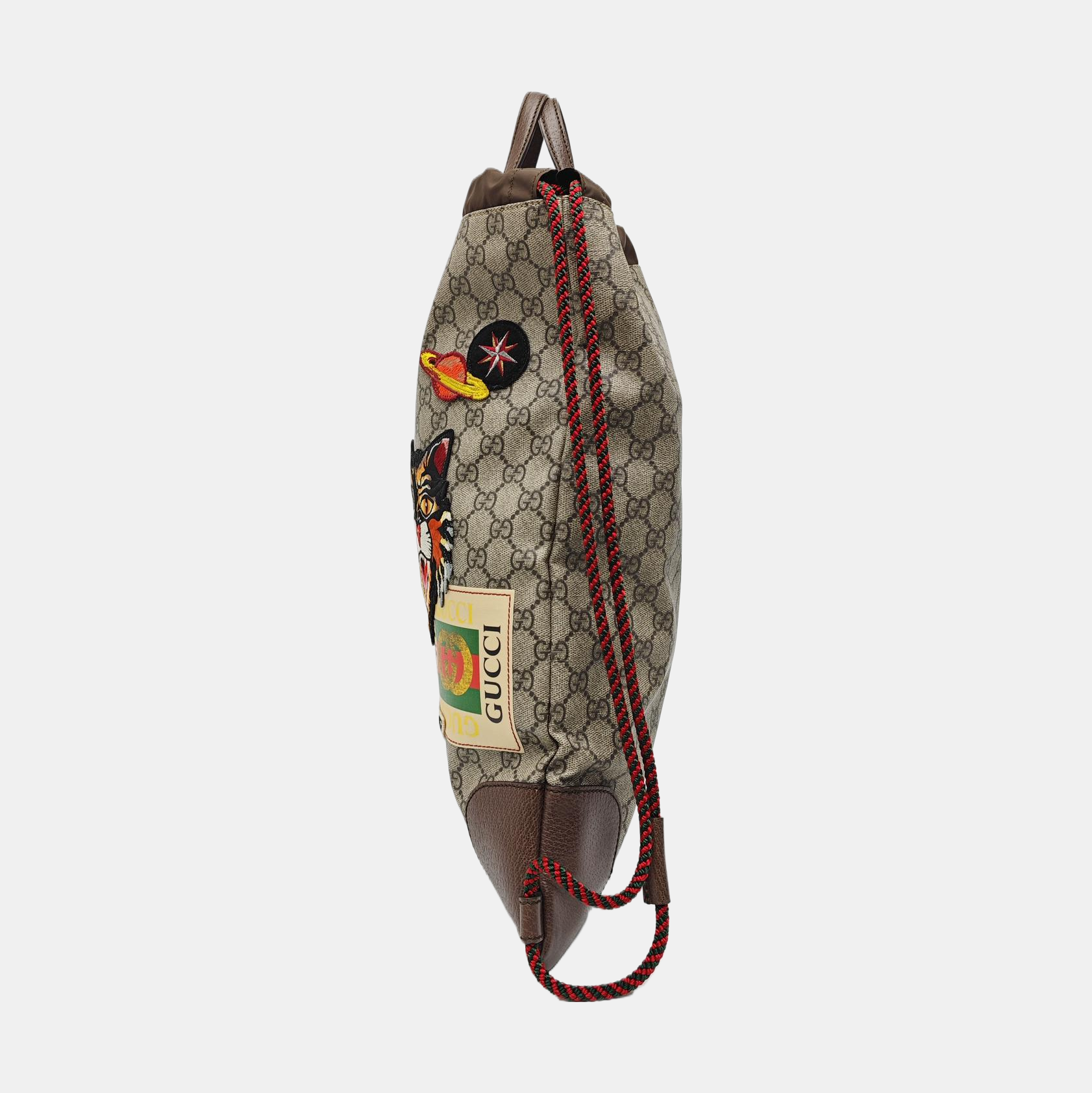 Monogram Coated Canvas Backpack Black