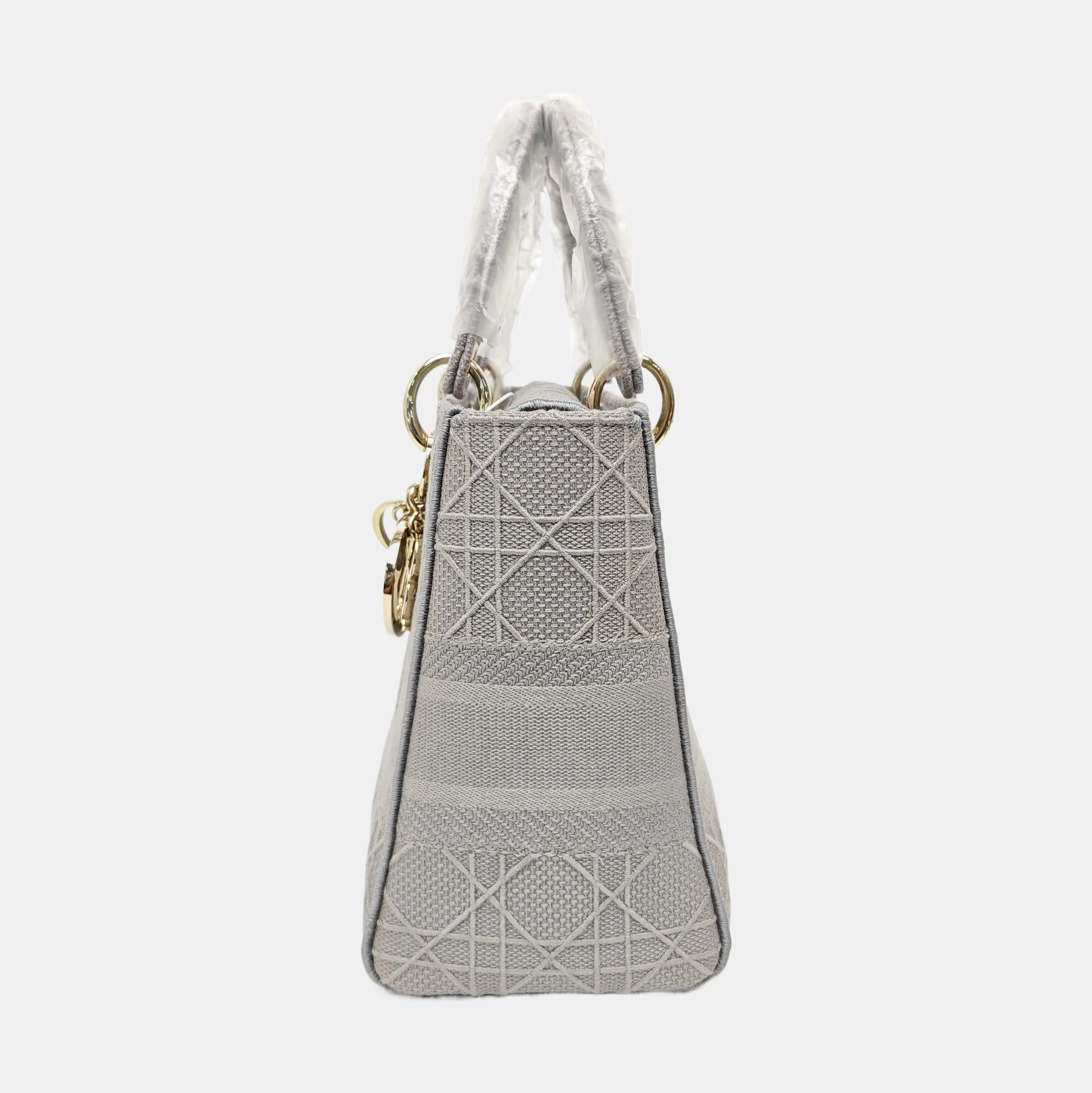 Lady D-Lite Cannage Canvas Gray