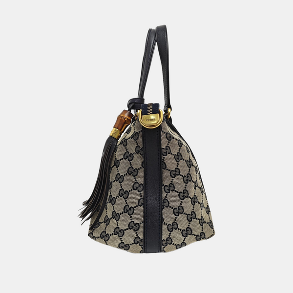 Rania Monogram Canvas Beige