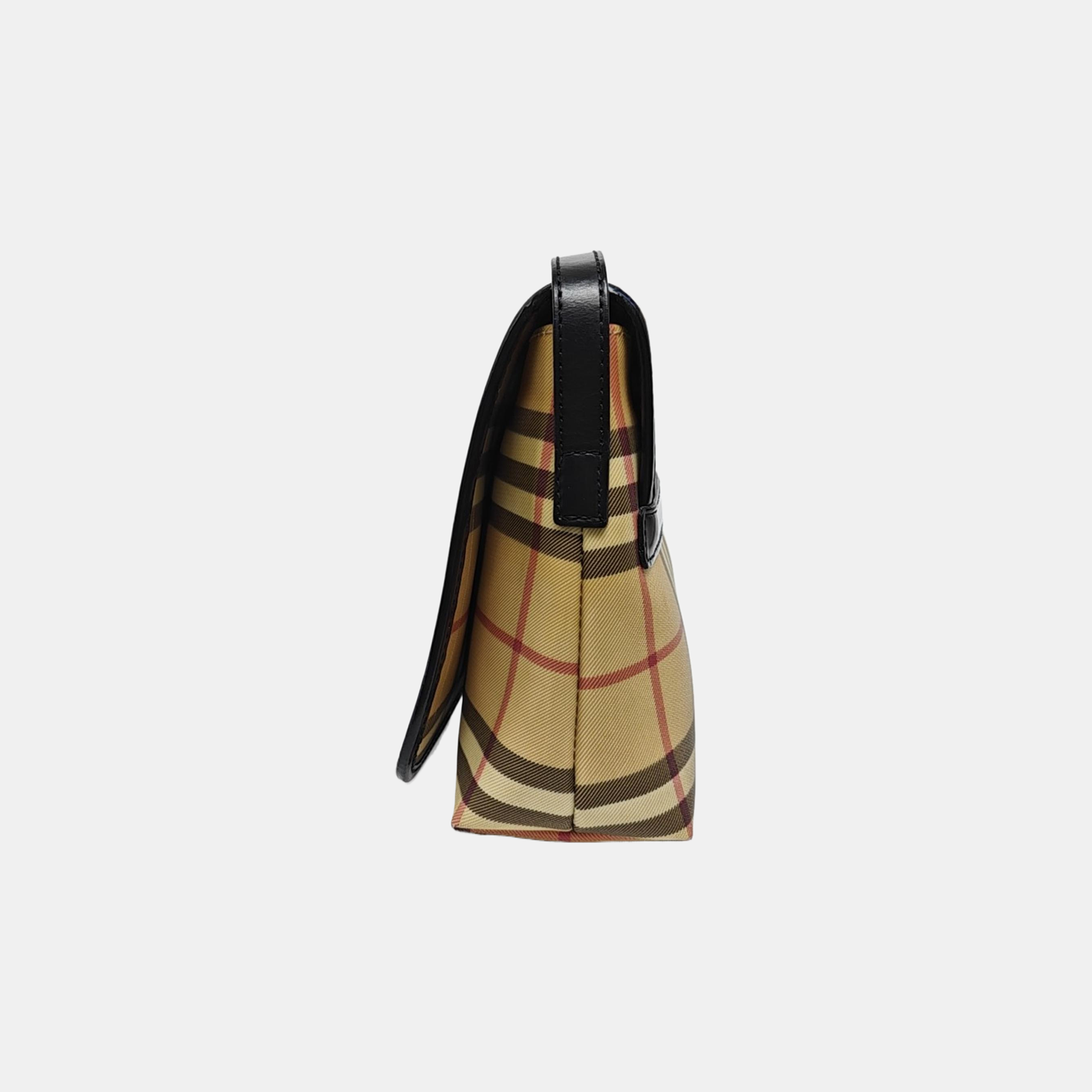 Coated Canvas Crossbody Bag Beige