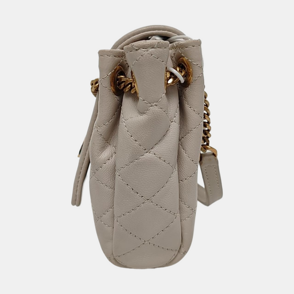 NOLITA Mini Quilted Lambskin White