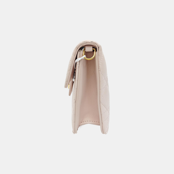 Jolie Top Handle Mini Cannage Lambskin Pink