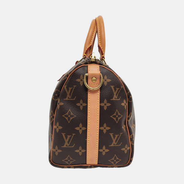 SPEEDY 25 Monogram Coated Canvas Brown