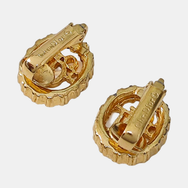 Metal Gold Clip On Earrings