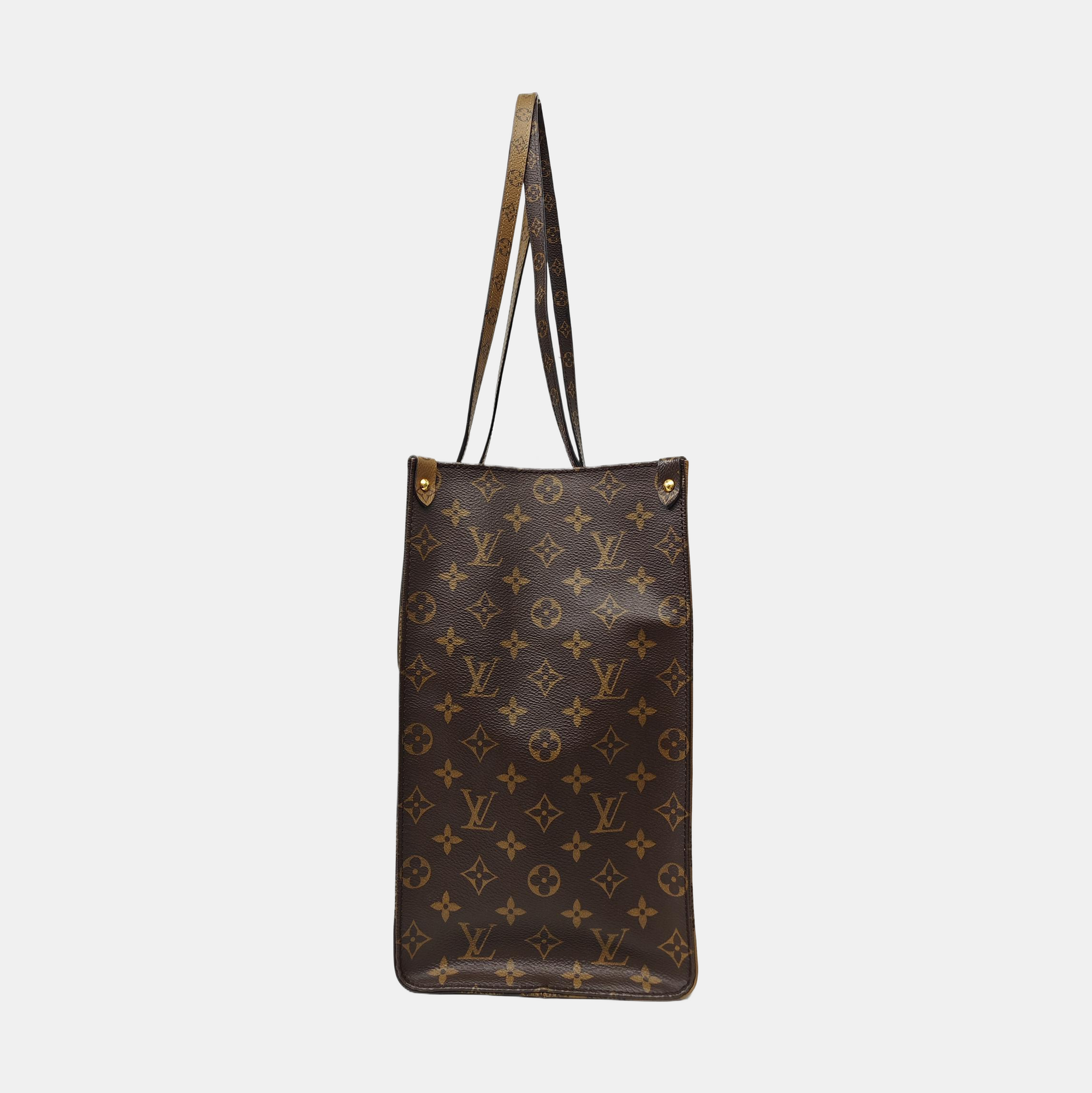 ONTHEGO GM Monogram Coated Canvas Brown