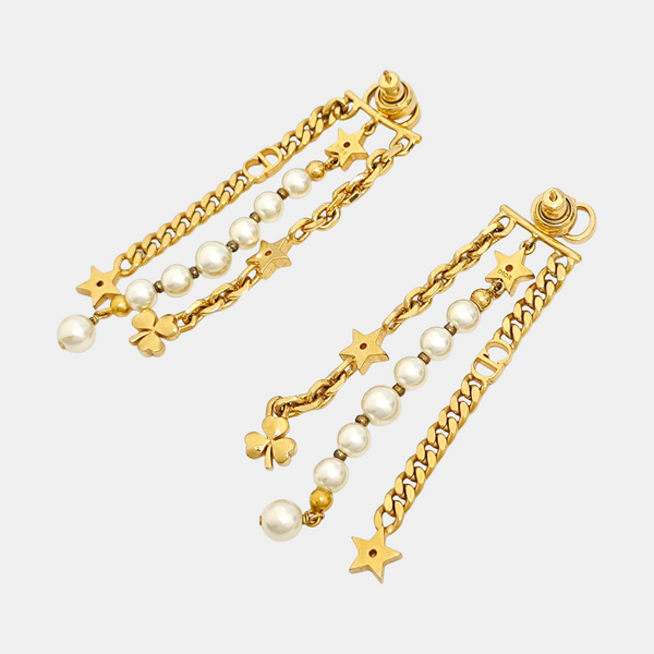 Perles De Désir Metal Gold Earrings