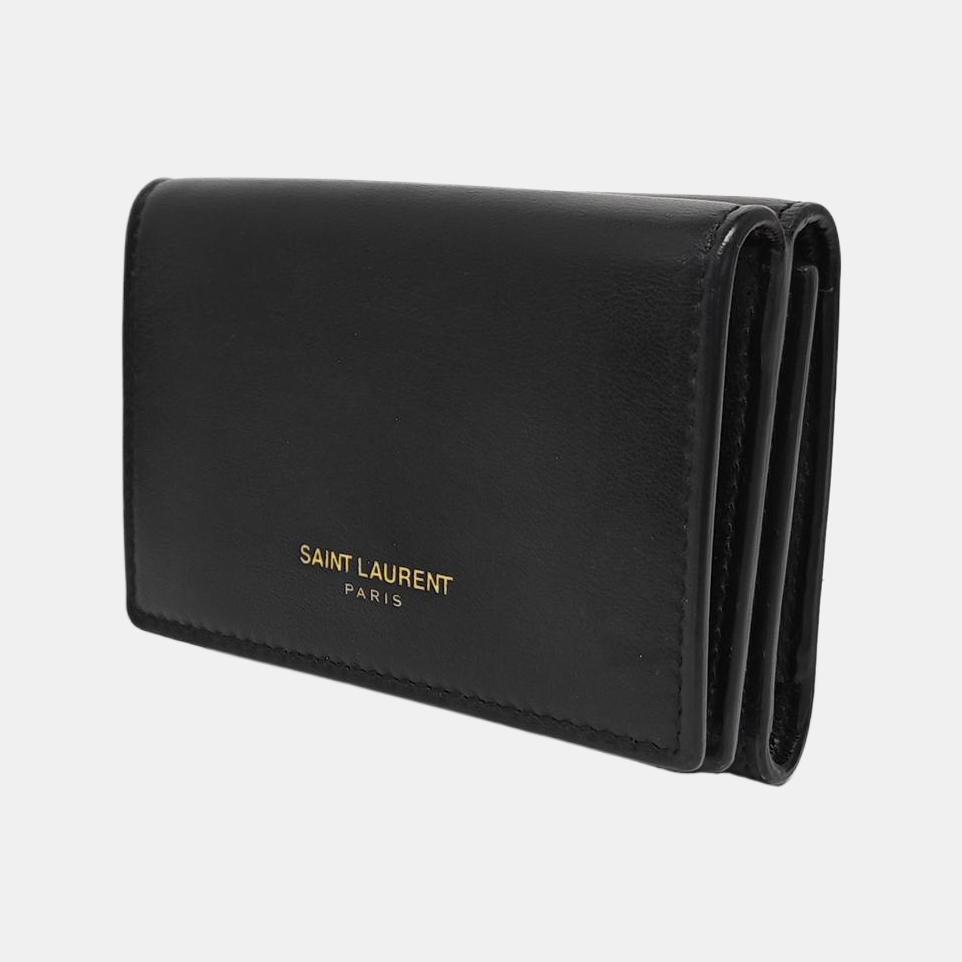 Calfskin Card Holder Black