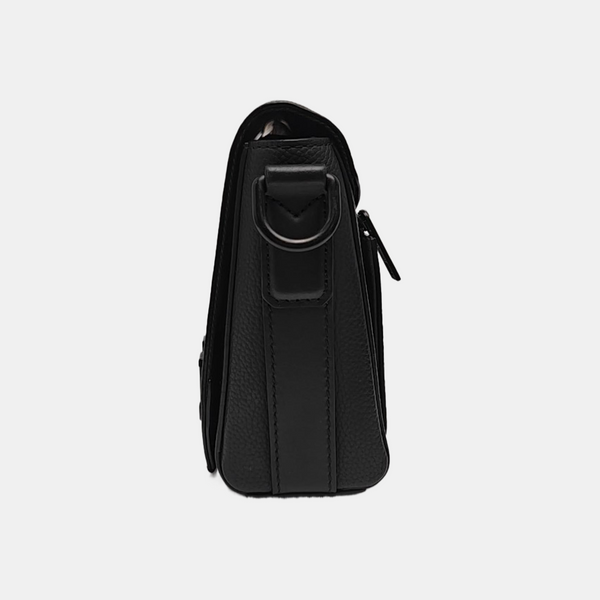 MESSENGER VOYAGE Calfskin Black