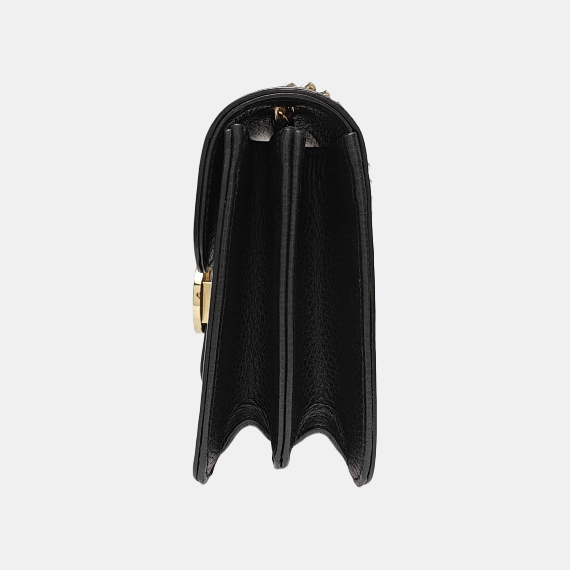 Interlocking G Small Calfskin Black