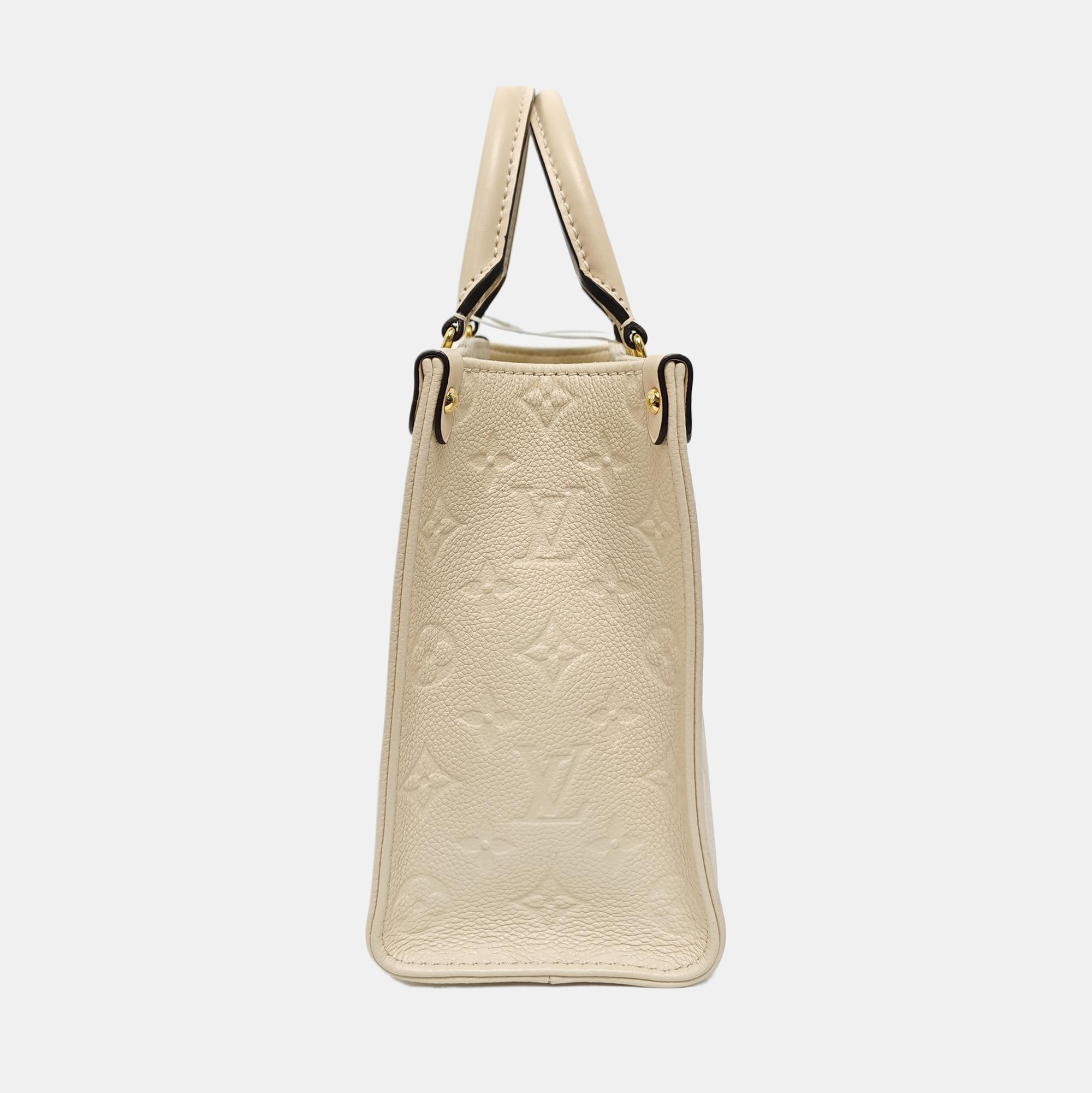 ONTHEGO PM Monogram Calfskin Beige