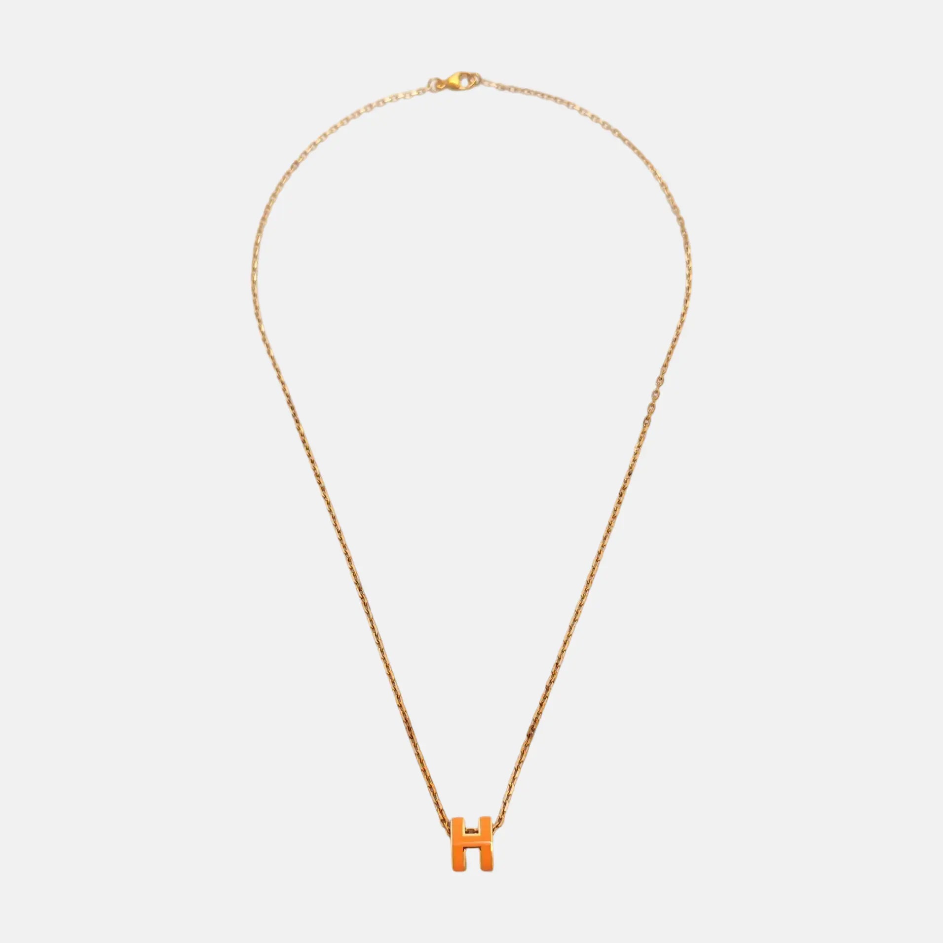 Pop H Metal Gold Necklace