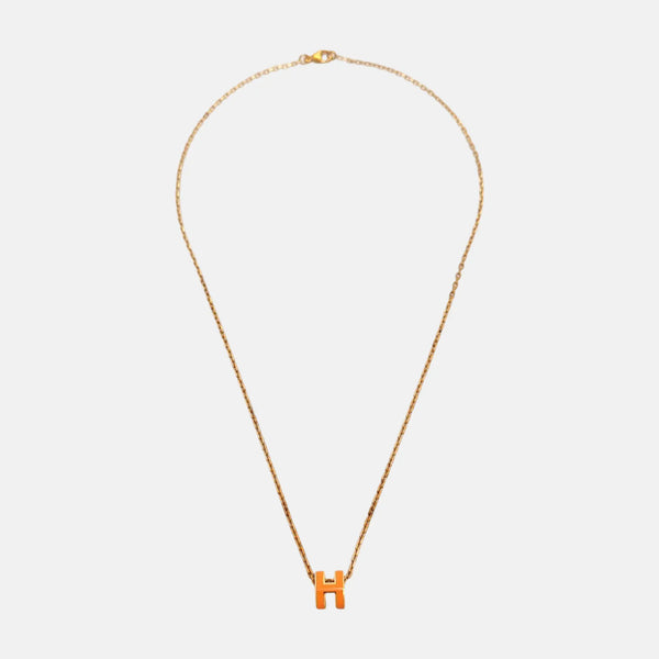 Pop H Metal Gold Necklace