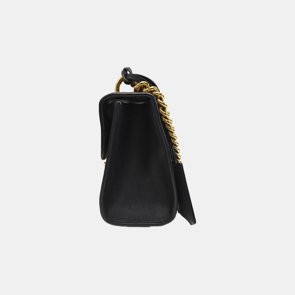 Padlock Small Monogram Coated Canvas Beige