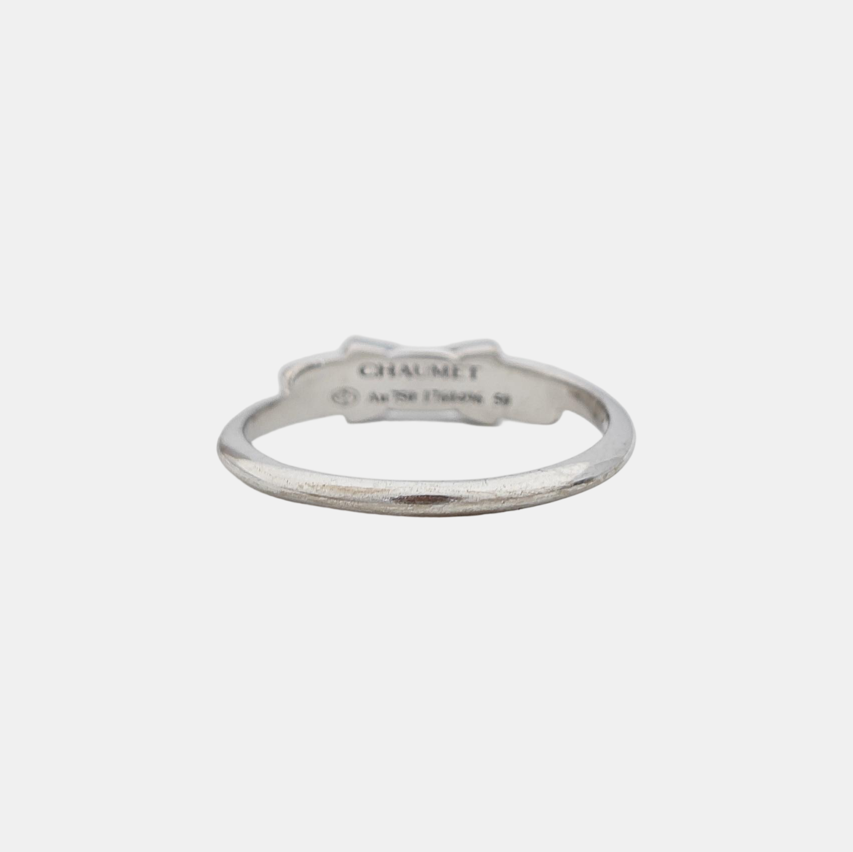 Jeux De Liens 18k White Gold Silver Ring EU 50