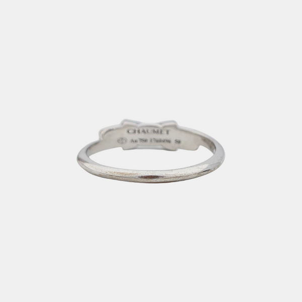 Jeux De Liens 18k White Gold Silver Ring EU 50
