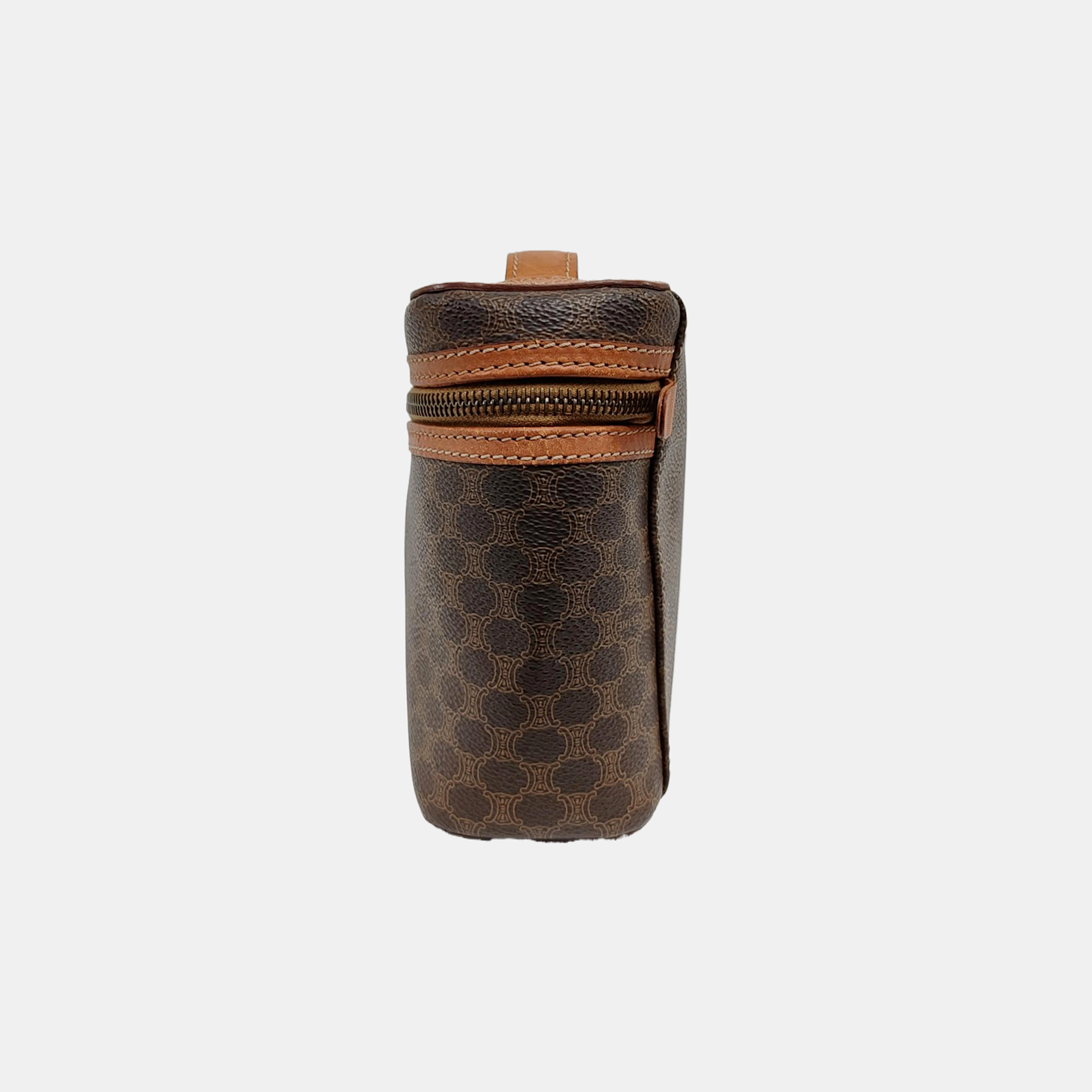 MACADAM TOP HANDLE COSMETIC BAGS Coated Canvas Brown