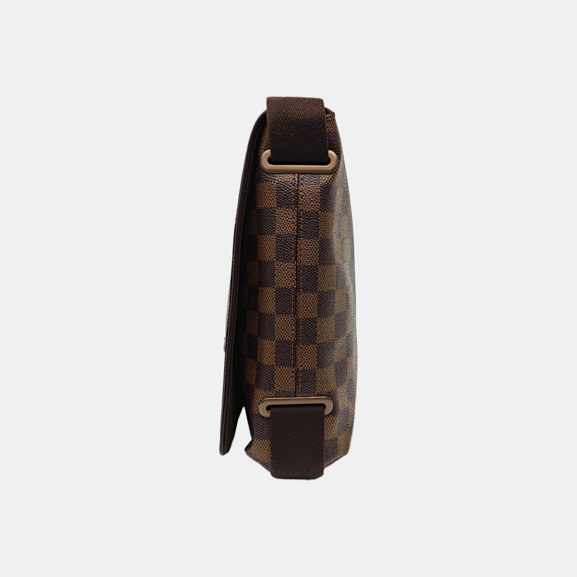 BROOKLYN PM Damier Ebene Coated Canvas Brown