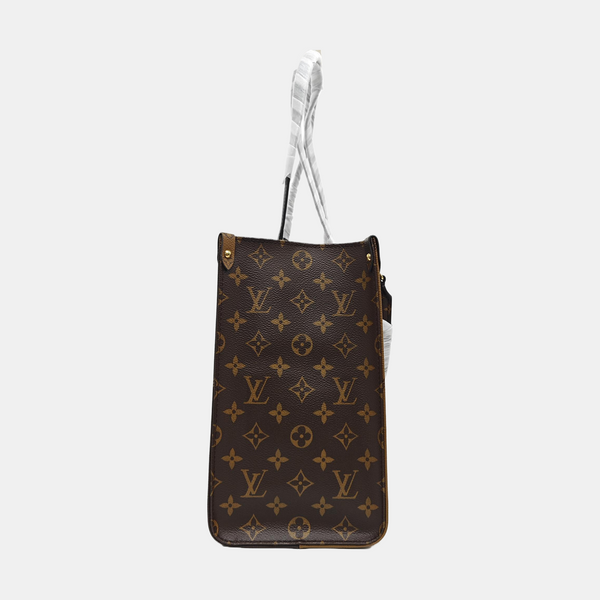 ONTHEGO MM Monogram Coated Canvas Brown