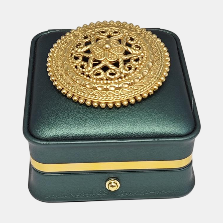 Metal Gold Brooch