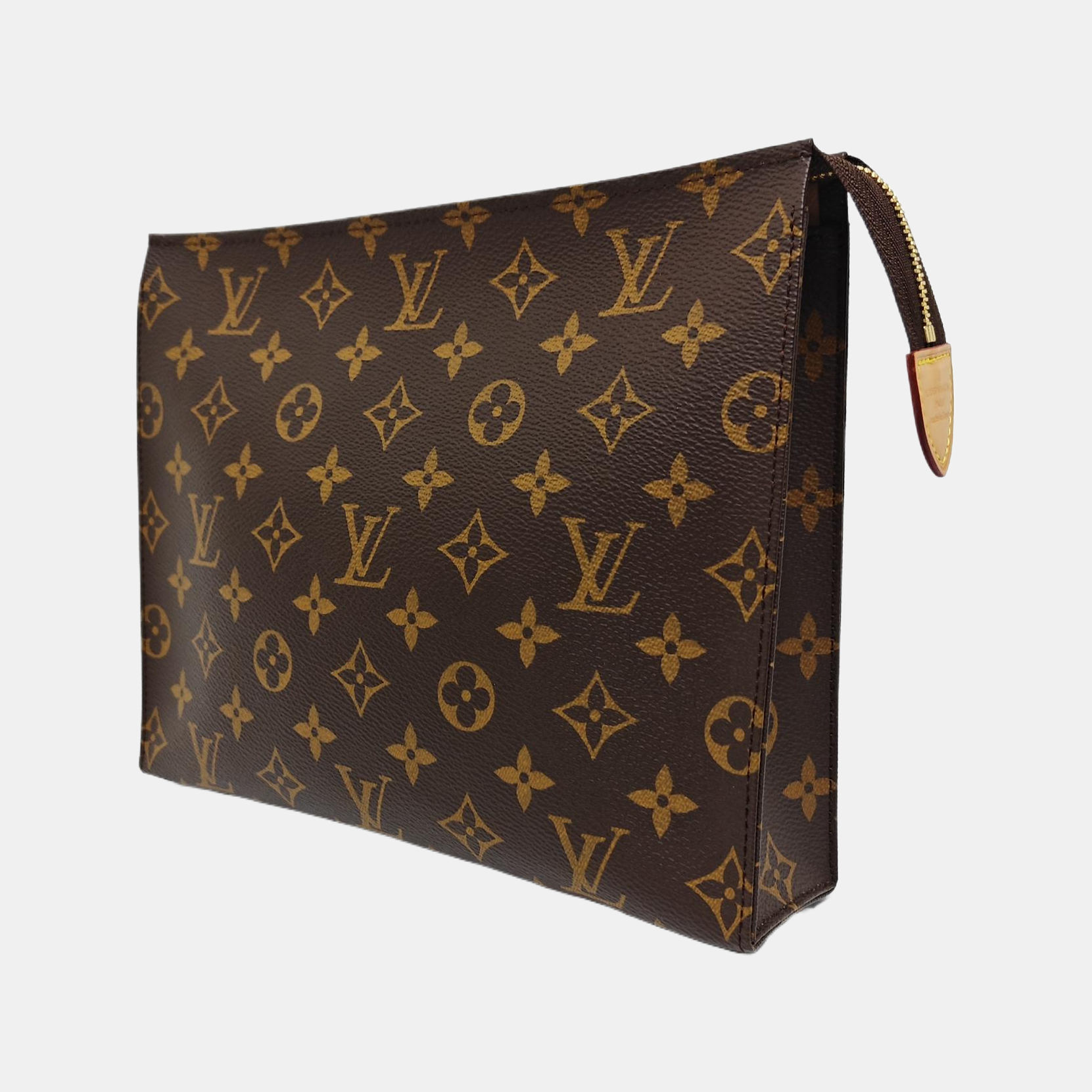 TOILET POCKET 26 Monogram Coated Canvas Brown