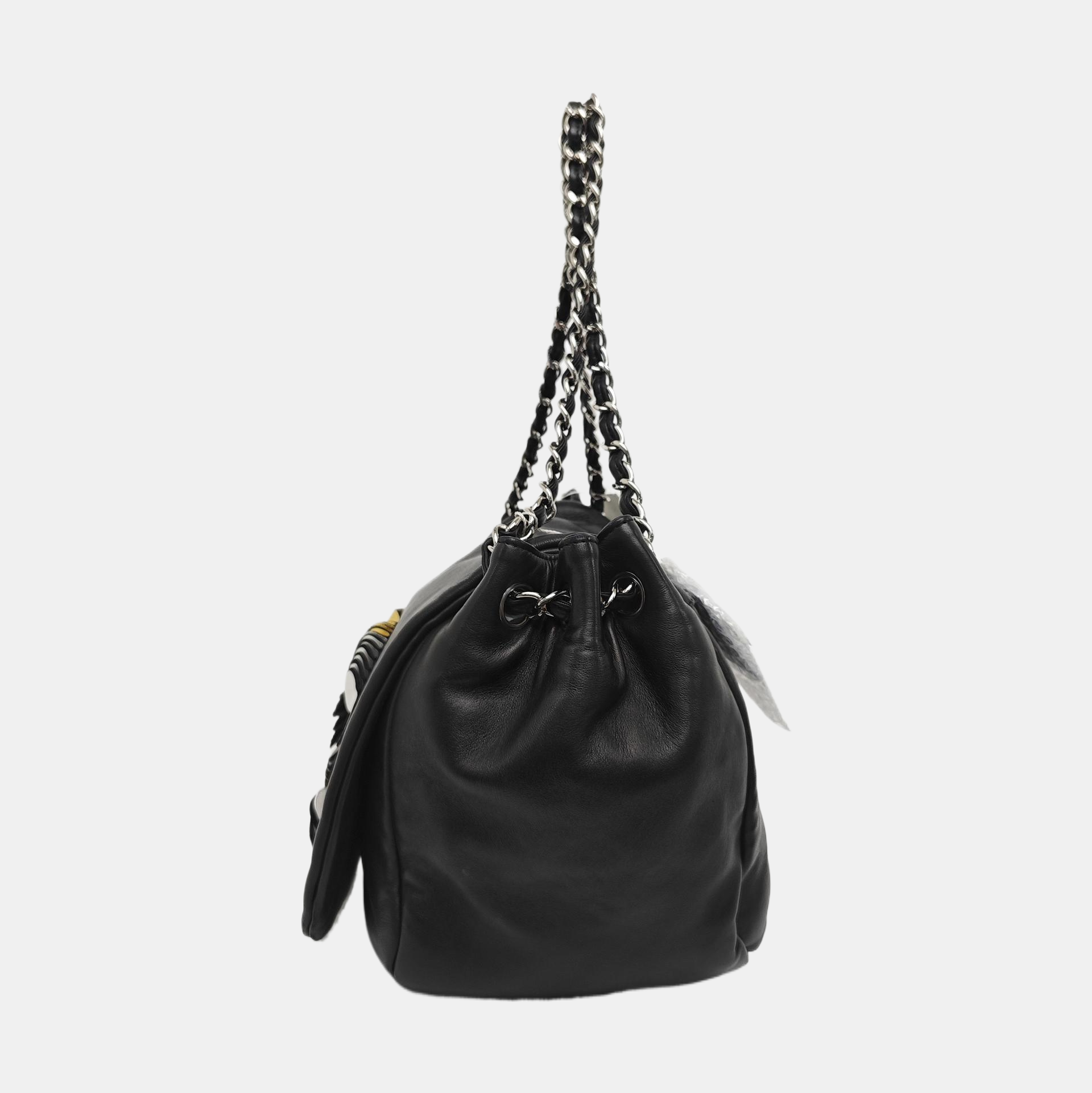 LUXURY LINE Large Lambskin Black