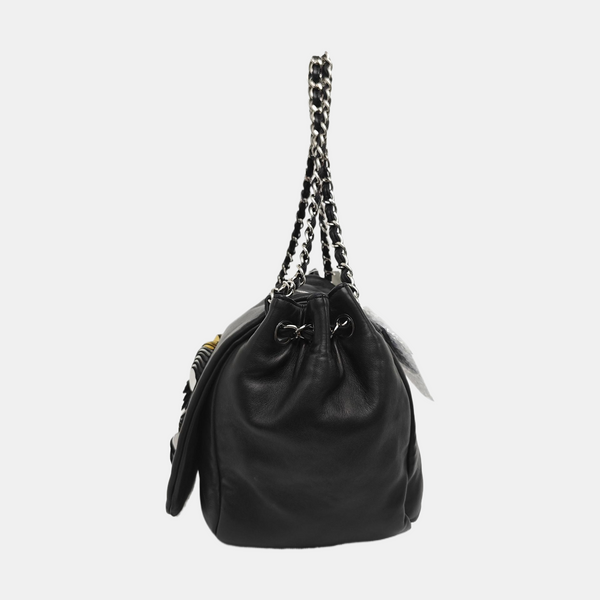 LUXURY LINE Large Lambskin Black
