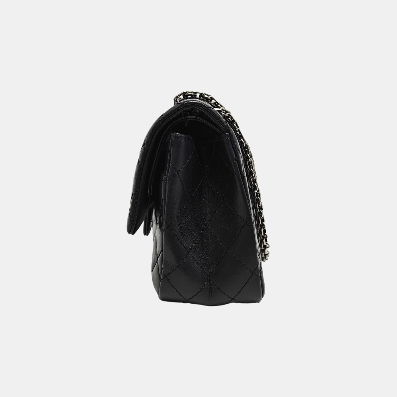 2.55 225 Quilted Calfskin Black