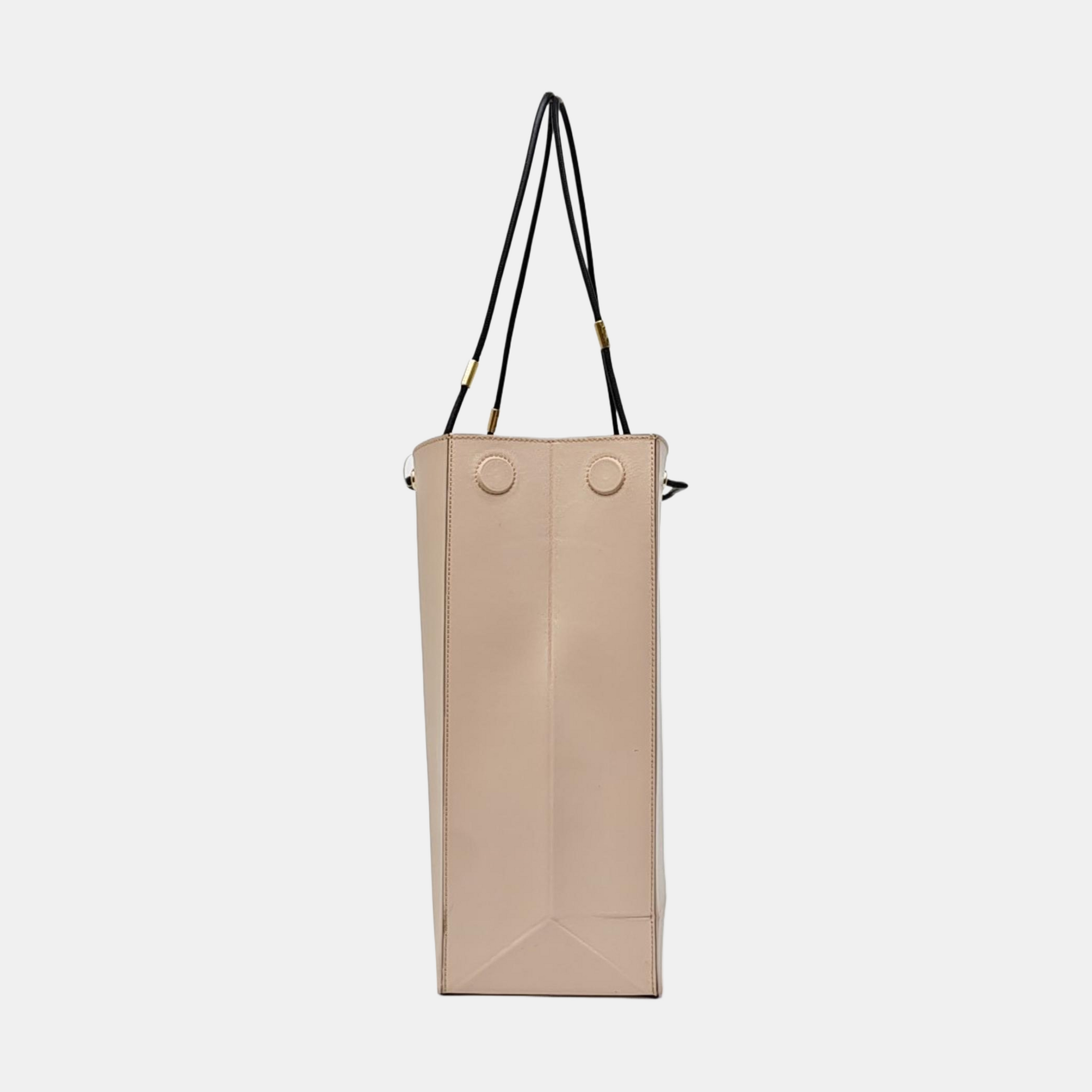 Calfskin Tote Bag Medium Pink