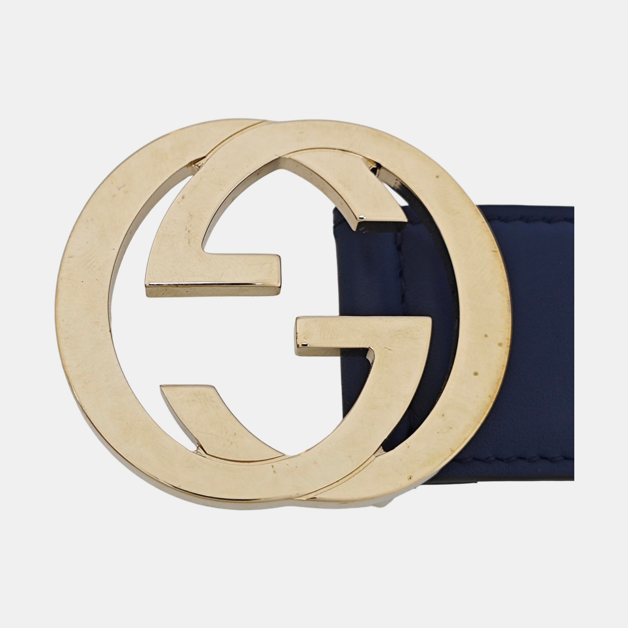 Leather Belt Blue
