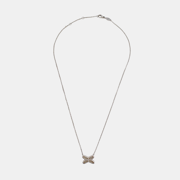 Jeux De Liens 18k White Gold Silver Necklace
