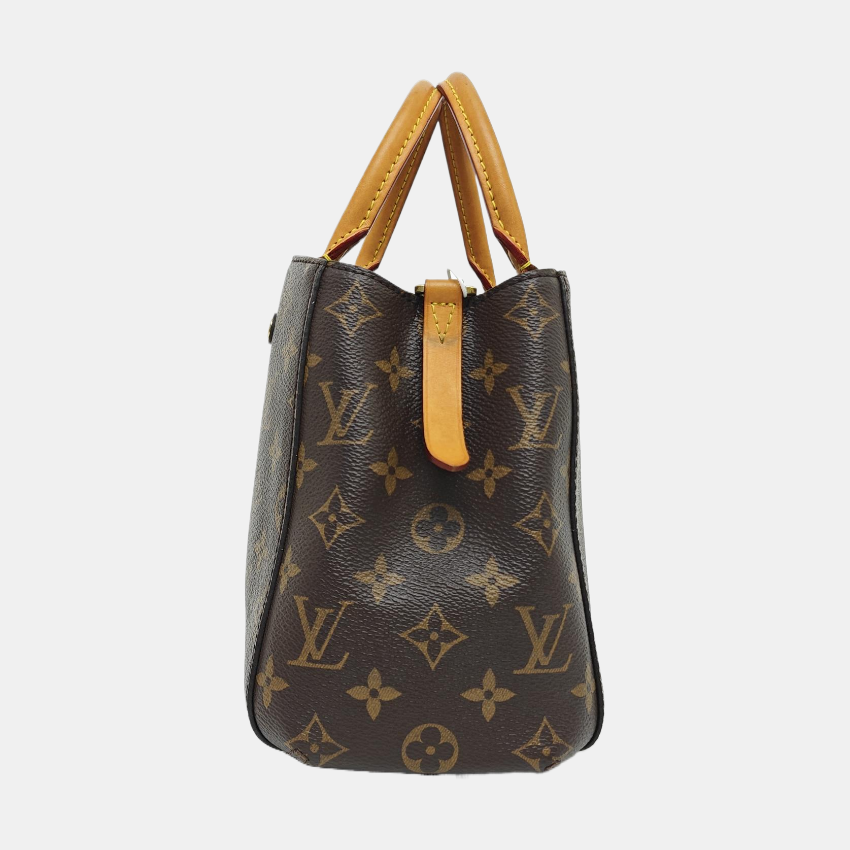 MONTAIGNE Monogram Coated Canvas Brown