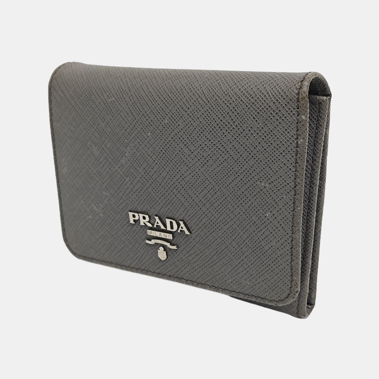 Saffiano Calfskin Wallet Gray