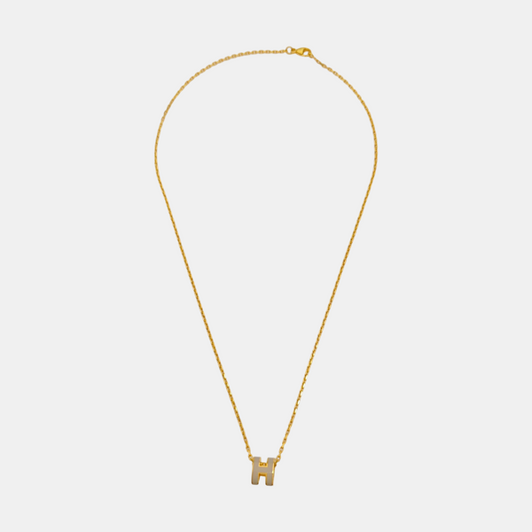 Pop H Metal Gold Necklace