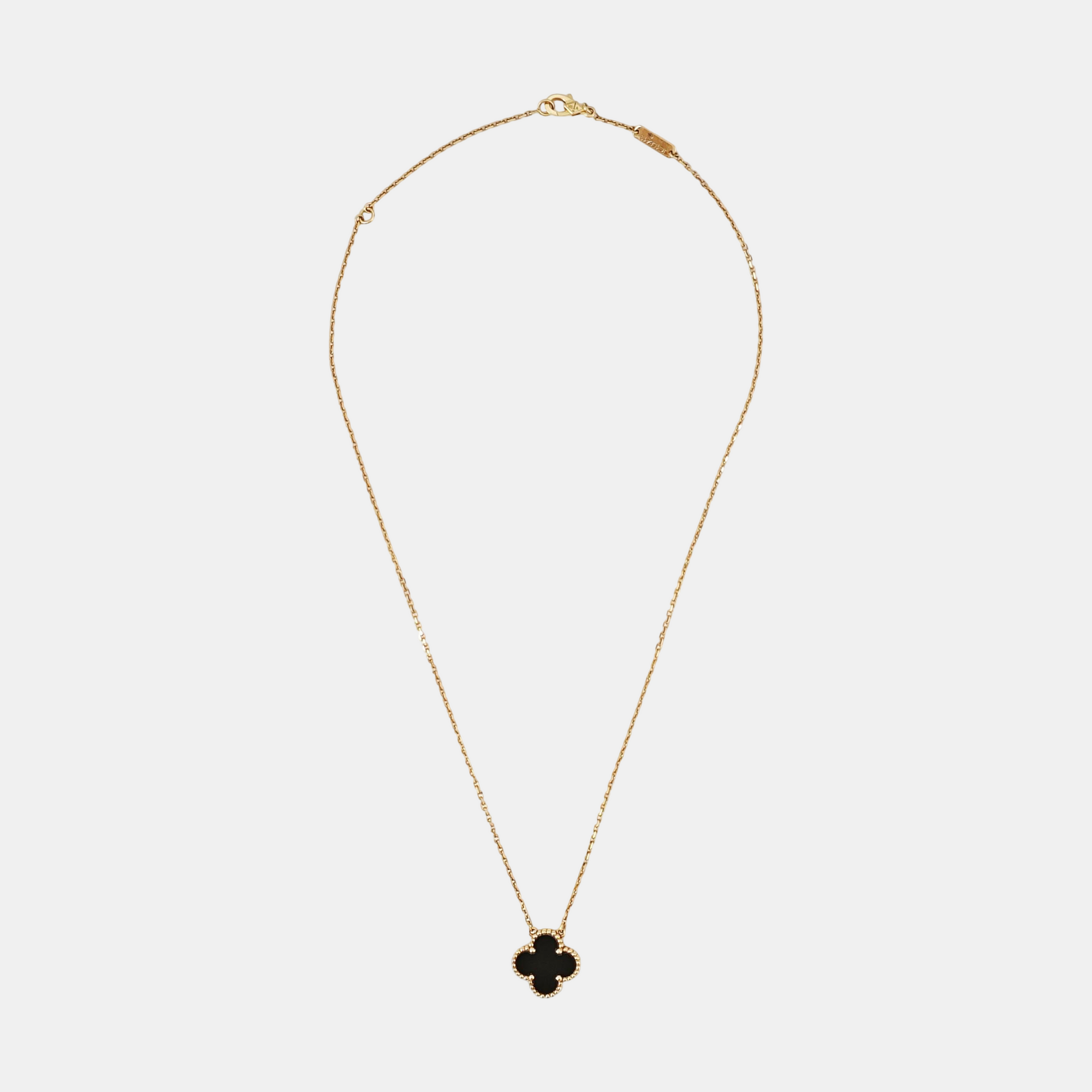 Vintage Alhambra 18k Gold Necklace