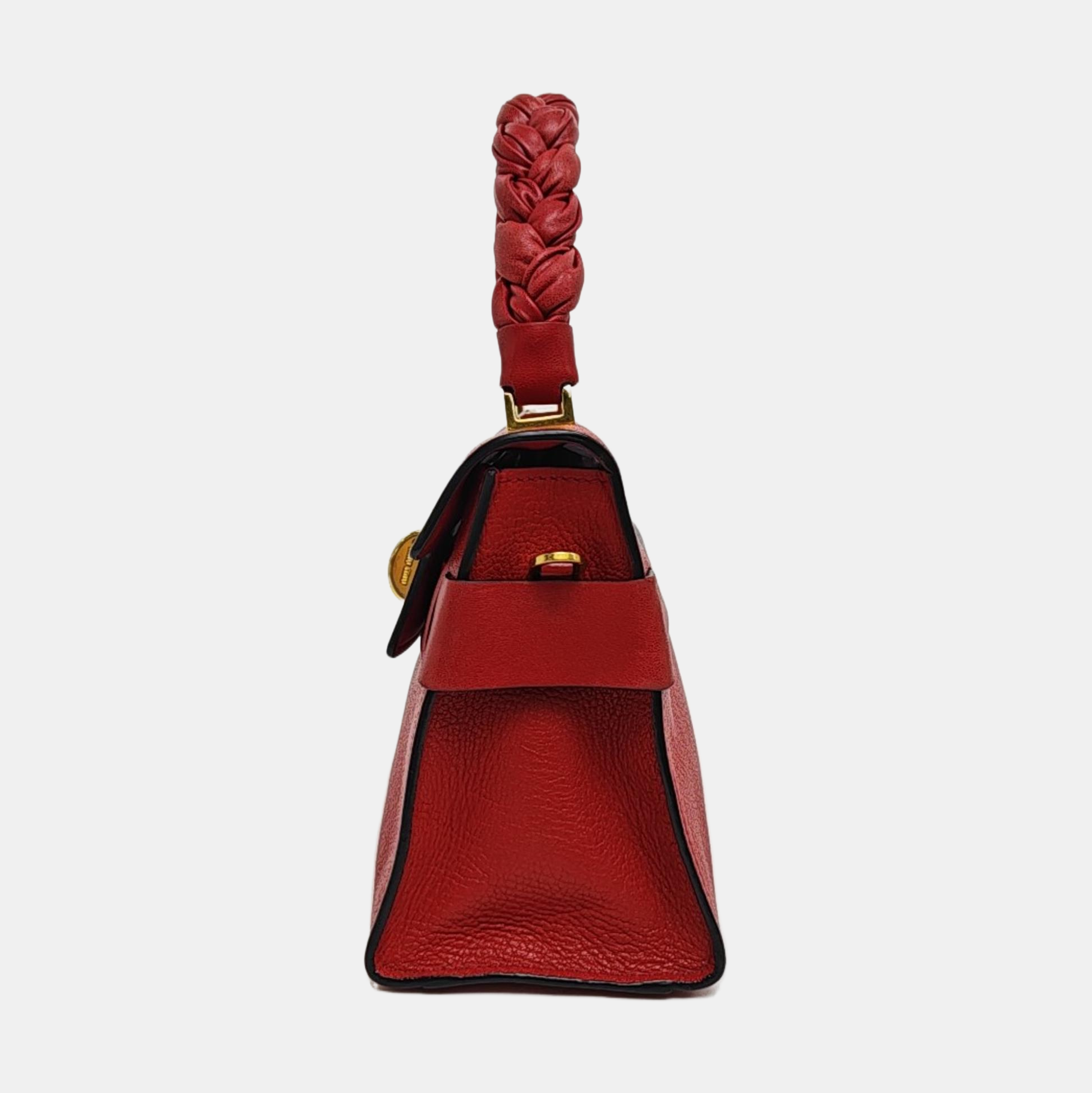 Calfskin Shoulder Bag Red