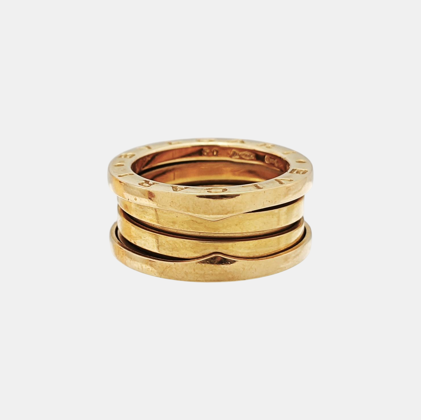 B.ZERO1 18k Rose Gold Ring EU 50