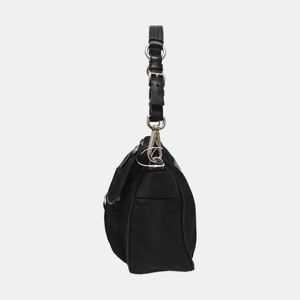 Nylon Shoulder Bag Black