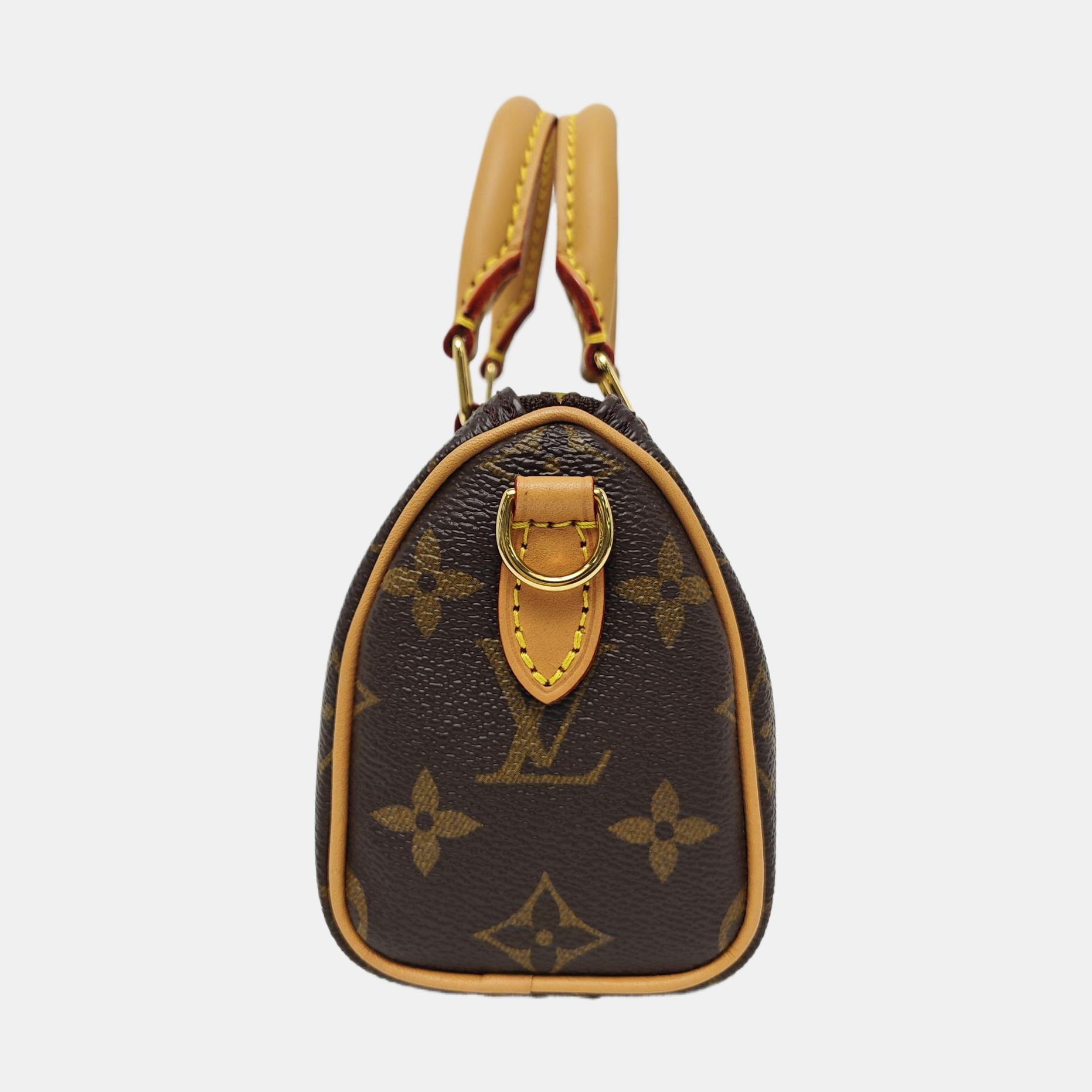 SPEEDY Nano Monogram Coated Canvas Brown