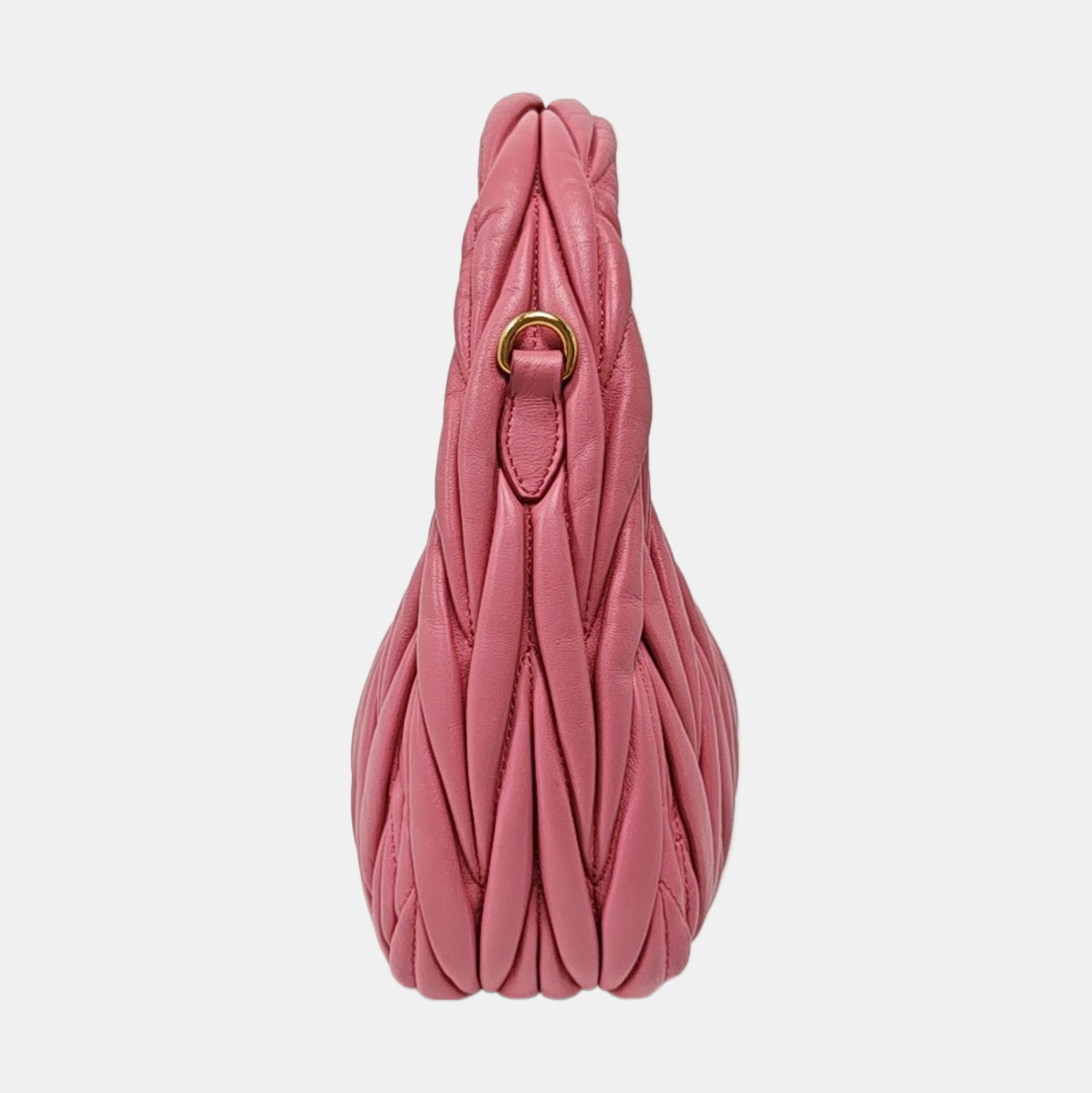 Wander Matelassé Small Quilted Lambskin Pink