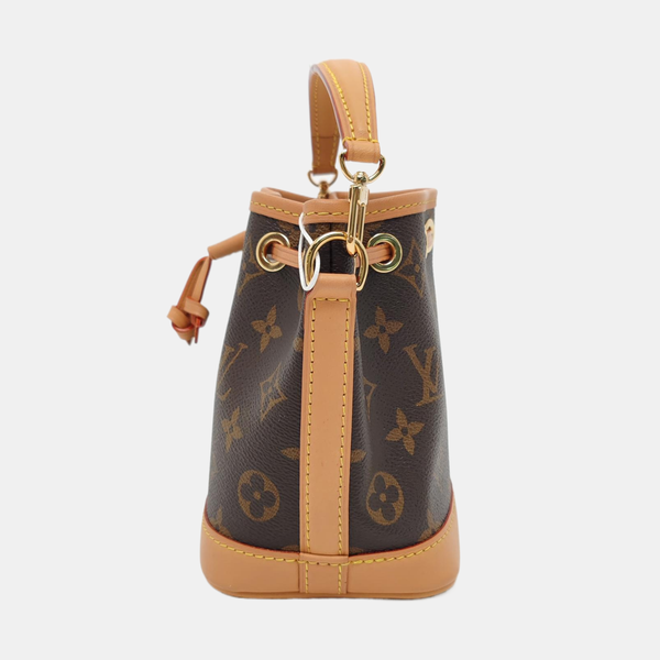 NOÉ Nano Monogram Coated Canvas Brown