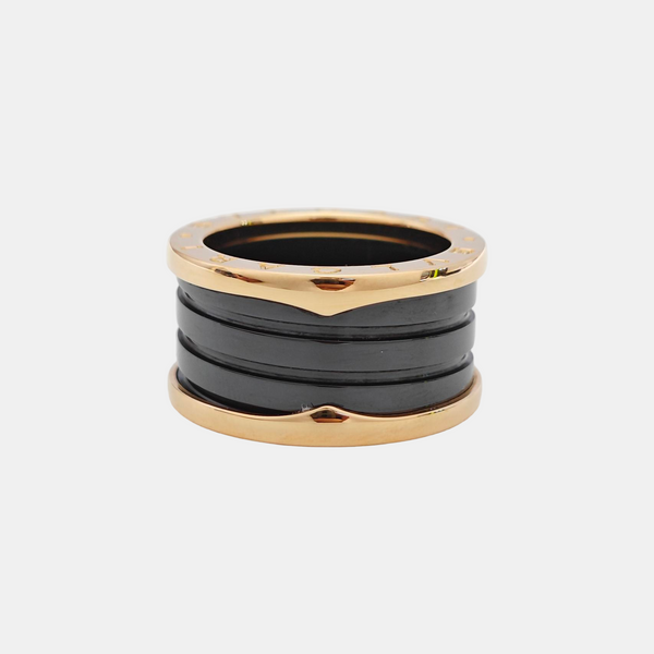 B.ZERO1 18k Rose Gold Ring EU 55