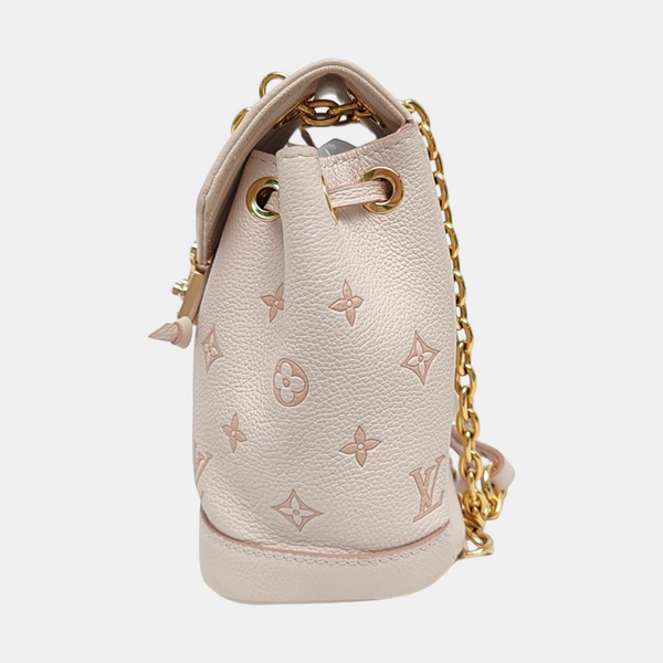 NOÉ Nano Monogram Calfskin Beige