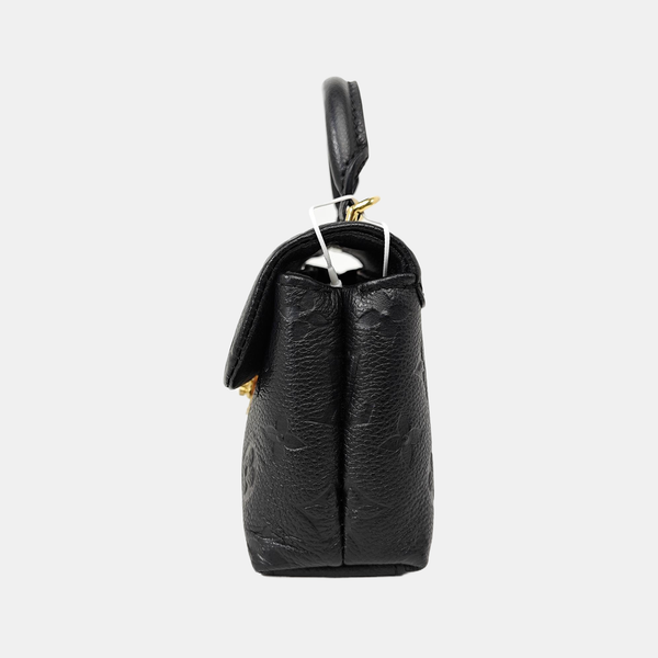 NANO MADELEINE Nano Monogram Calfskin Black