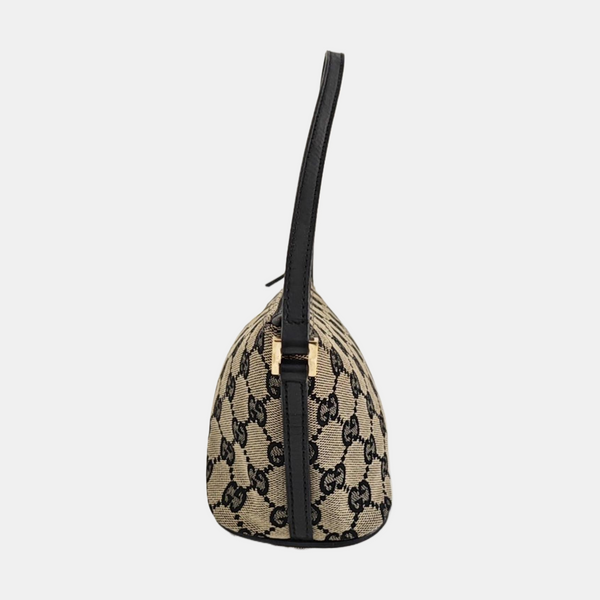 Monogram Canvas Top Handle Bag Brown