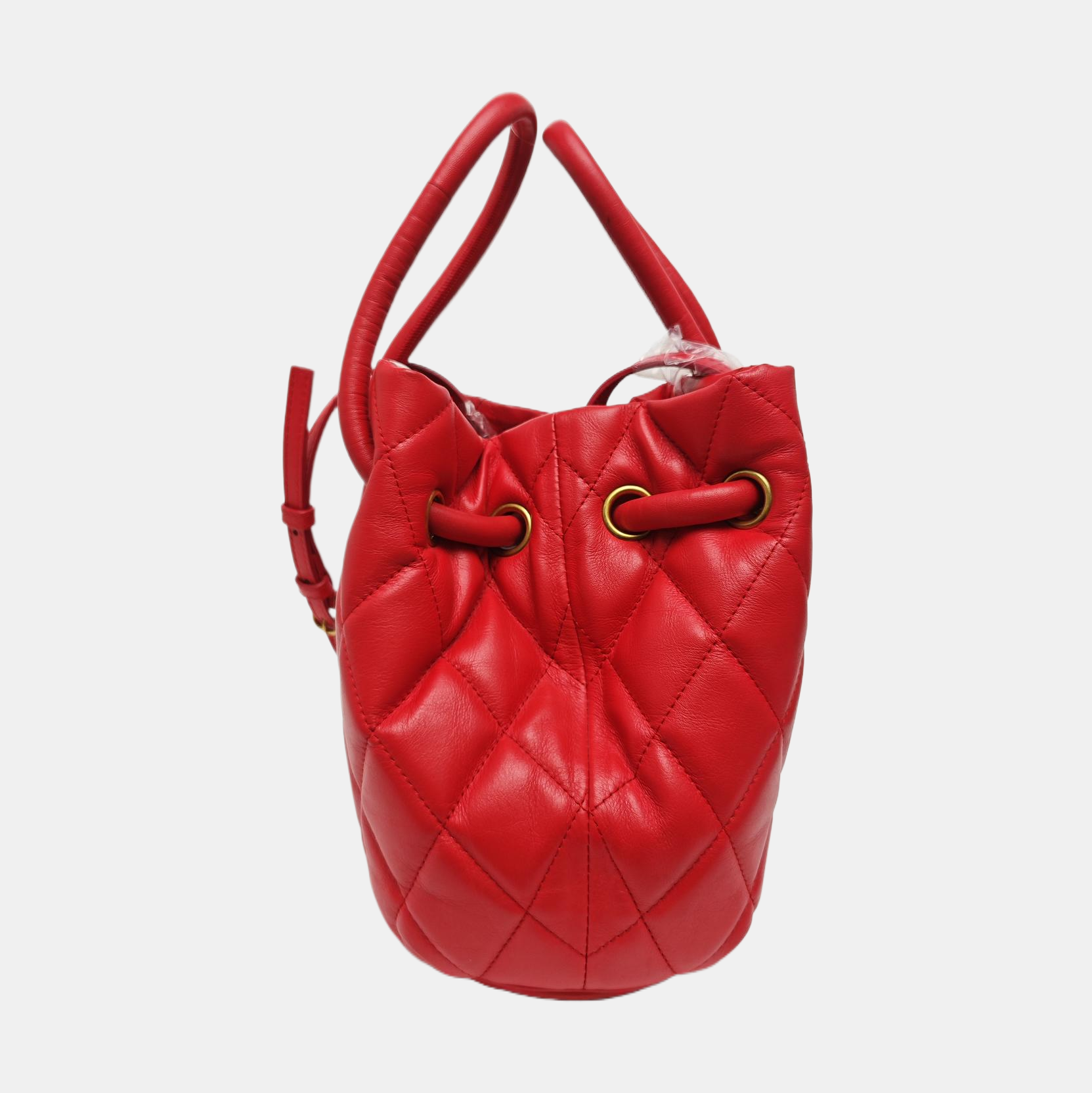B. Quilted Calfskin Red