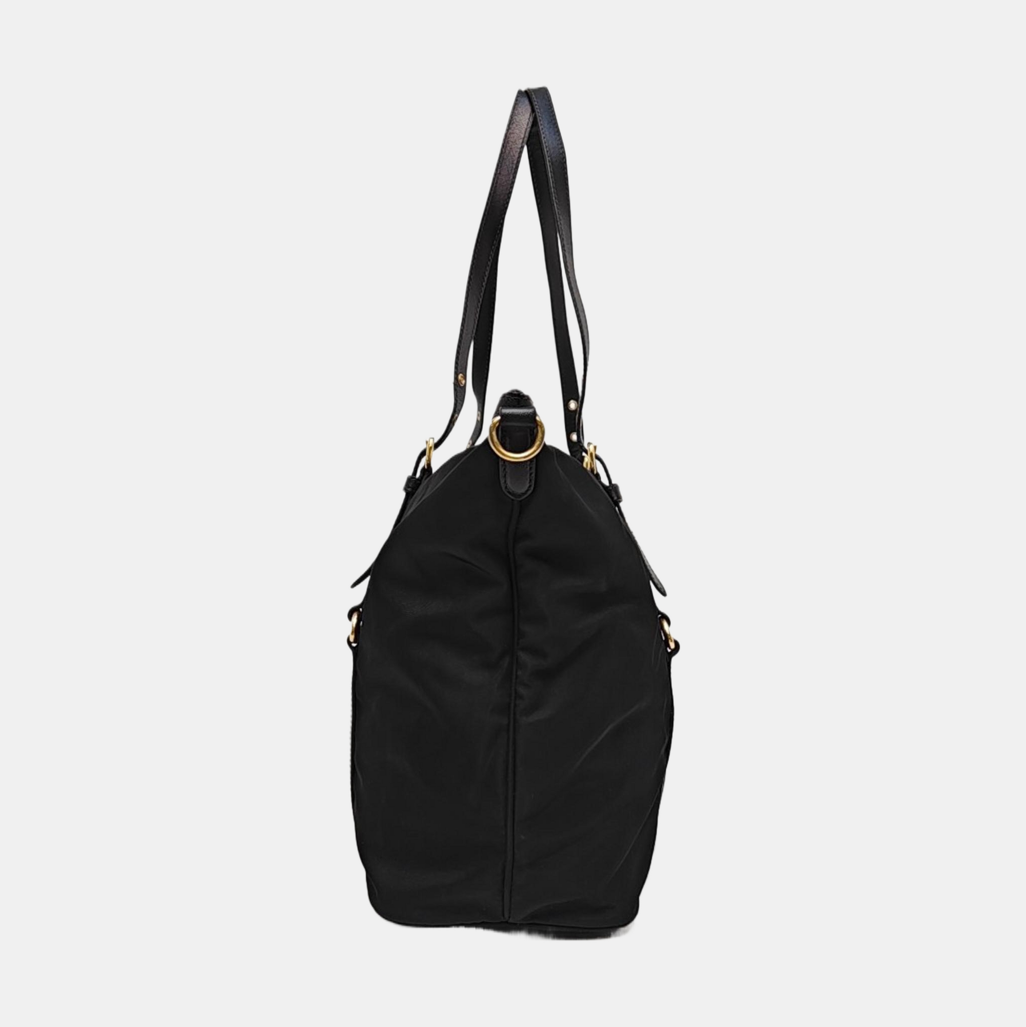 Nylon Tote Bag Black