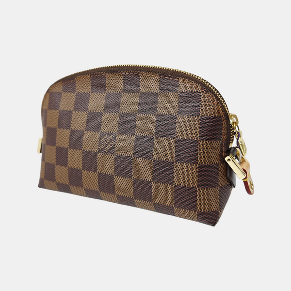 COSMETIC PM Damier Ebene Coated Canvas Brown