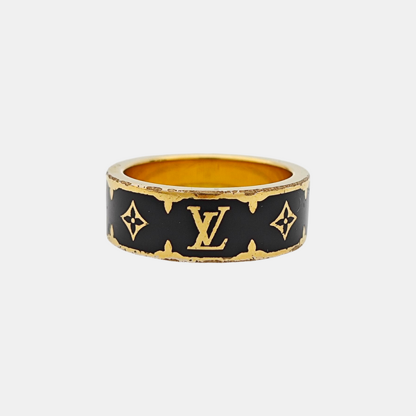 Metal Black Ring EU 56