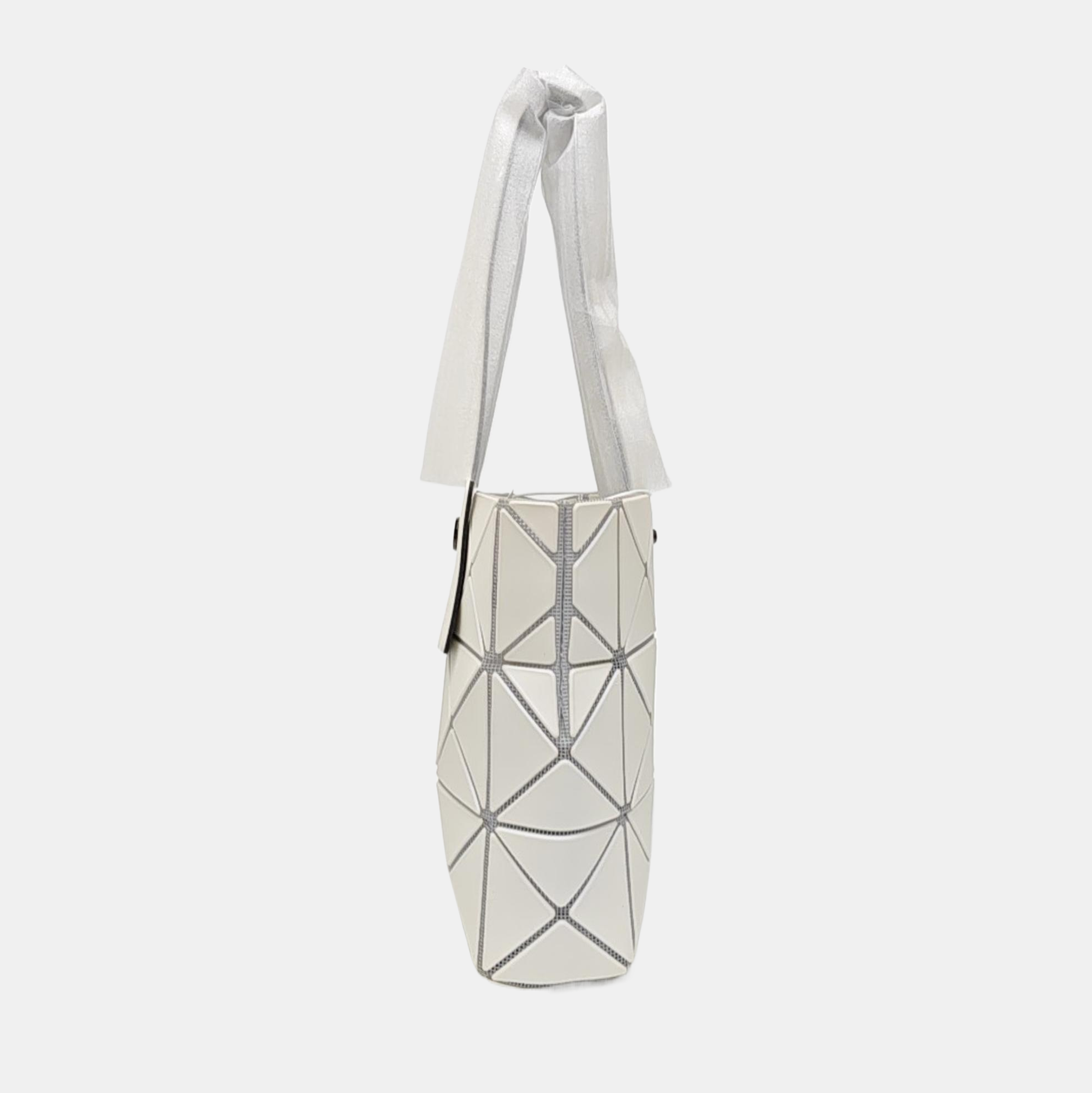 Special Material Top Handle Bag White